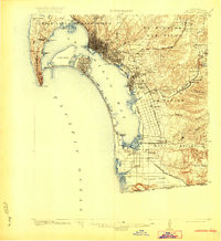 SAN DIEGO, CA HISTORICAL MAP GEOPDF 15X1