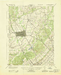 QUAKERTOWN, PA HISTORICAL MAP GEOPDF 7.5