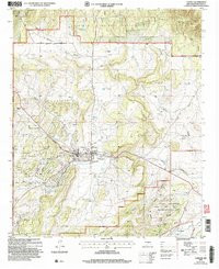 CAPITAN, NM HISTORICAL MAP GEOPDF 7.5X7.