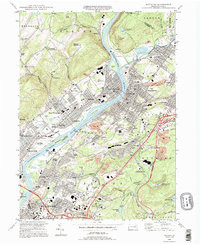 PITTSTON, PA HISTORICAL MAP GEOPDF 7.5X7