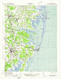 OCEAN CITY, MD-DE HISTORICAL MAP GEOPDF