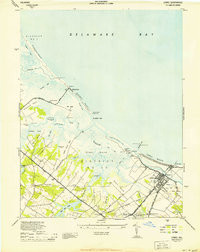 LEWES, DE HISTORICAL MAP GEOPDF 7.5X7.5