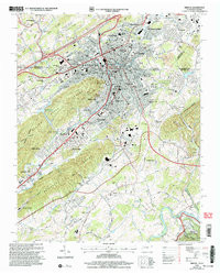 BRISTOL, TN-VA HISTORICAL MAP GEOPDF 7.5