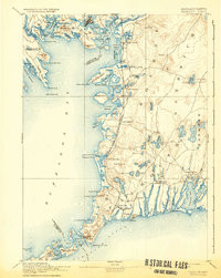 FALMOUTH, MA HISTORICAL MAP GEOPDF 15X15