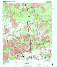 SPRING, TX HISTORICAL MAP GEOPDF 7.5X7.5