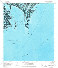 GARDEN ISLAND PASS, LA HISTORICAL MAP GE