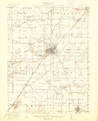 LINCOLN, IL HISTORICAL MAP GEOPDF 15X15