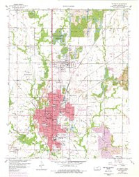 PITTSBURG, KS HISTORICAL MAP GEOPDF 7.5X