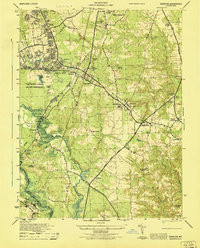 ODENTON, MD HISTORICAL MAP GEOPDF 7.5X7.