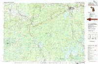 IRONWOOD, WI-MI HISTORICAL MAP GEOPDF 30