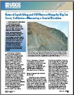 RATES OF LANDSLIDING BIG SUR COAST, CA