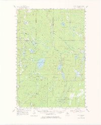 PERCH LAKE, MI HISTORICAL MAP GEOPDF 15X