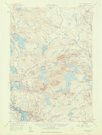TUNK LAKE, ME HISTORICAL MAP GEOPDF 15X1