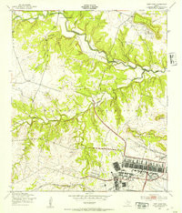 FORT HOOD, TX HISTORICAL MAP GEOPDF 7.5X