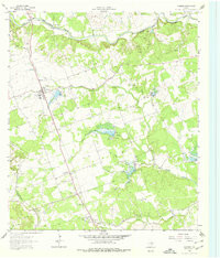 LEANDER, TX HISTORICAL MAP GEOPDF 7.5X7.