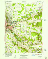 ITHACA EAST, NY HISTORICAL MAP GEOPDF 7.