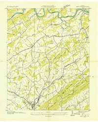 BULLS GAP, TN HISTORICAL MAP GEOPDF 7.5X