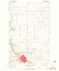CUT BANK, MT HISTORICAL MAP GEOPDF 7.5X7