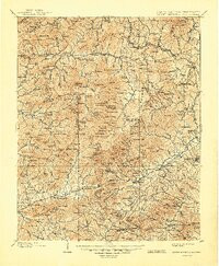 MOUNT MITCHELL, NC-TN HISTORICAL MAP GEO