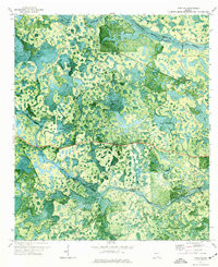 PINELAND, GA HISTORICAL MAP GEOPDF 7.5X7