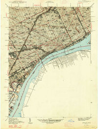 DETROIT, MI HISTORICAL MAP GEOPDF 7.5X7.