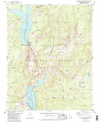 COURTRIGHT RESERVOIR, CA HISTORICAL MAP
