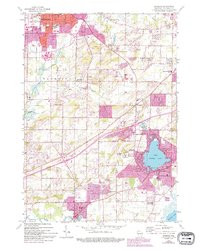 MUSKEGO, WI HISTORICAL MAP GEOPDF 7.5X7.