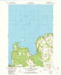 EPHRAIM, WI HISTORICAL MAP GEOPDF 7.5X7.