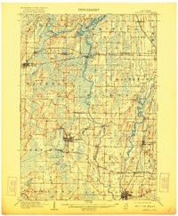 WATERLOO, WI HISTORICAL MAP GEOPDF 15X15