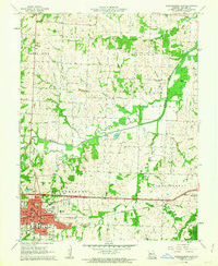 WARRENSBURG EAST, MO HISTORICAL MAP GEOP