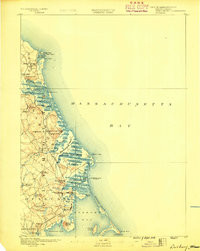 DUXBURY, MA HISTORICAL MAP GEOPDF 15X15