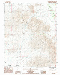 MESQUITE MOUNTAINS, CA HISTORICAL MAP GE