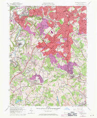 BRIDGEVILLE, PA HISTORICAL MAP GEOPDF 7.