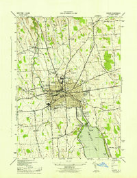AUBURN, NY HISTORICAL MAP GEOPDF 7.5X7.5