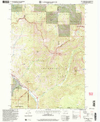 BIG HORN PEAK, MT-WY HISTORICAL MAP GEOP