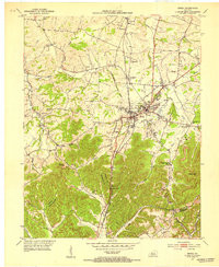BEREA, KY HISTORICAL MAP GEOPDF 7.5X7.5