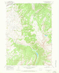 BLUE MINER LAKE, WY HISTORICAL MAP GEOPD