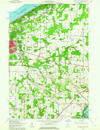 MICHIGAN CITY EAST, IN HISTORICAL MAP GE