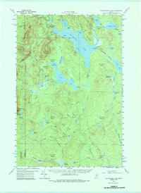 CAUCOMGOMOC LAKE, ME HISTORICAL MAP GEOP
