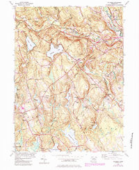 COLUMBIA, CT HISTORICAL MAP GEOPDF 7.5X7