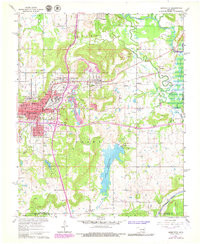 HENRYETTA, OK HISTORICAL MAP GEOPDF 7.5X