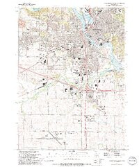 CEDAR RAPIDS SOUTH, IA HISTORICAL MAP GE