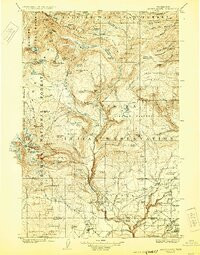 MOUNT ADAMS, WA HISTORICAL MAP GEOPDF 30