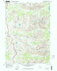 MOUNT MORAN, WY HISTORICAL MAP GEOPDF 7.