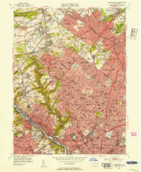 GERMANTOWN, PA HISTORICAL MAP GEOPDF 7.5