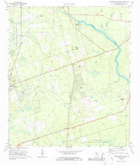 CRAWFORDVILLE EAST, FL HISTORICAL MAP GE