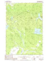 WEIR POND, ME HISTORICAL MAP GEOPDF 7.5X
