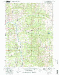 BLIND BULL CREEK, WY HISTORICAL MAP GEOP