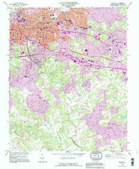HICKORY, NC HISTORICAL MAP GEOPDF 7.5X7.