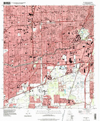 BELLAIRE, TX HISTORICAL MAP GEOPDF 7.5X7